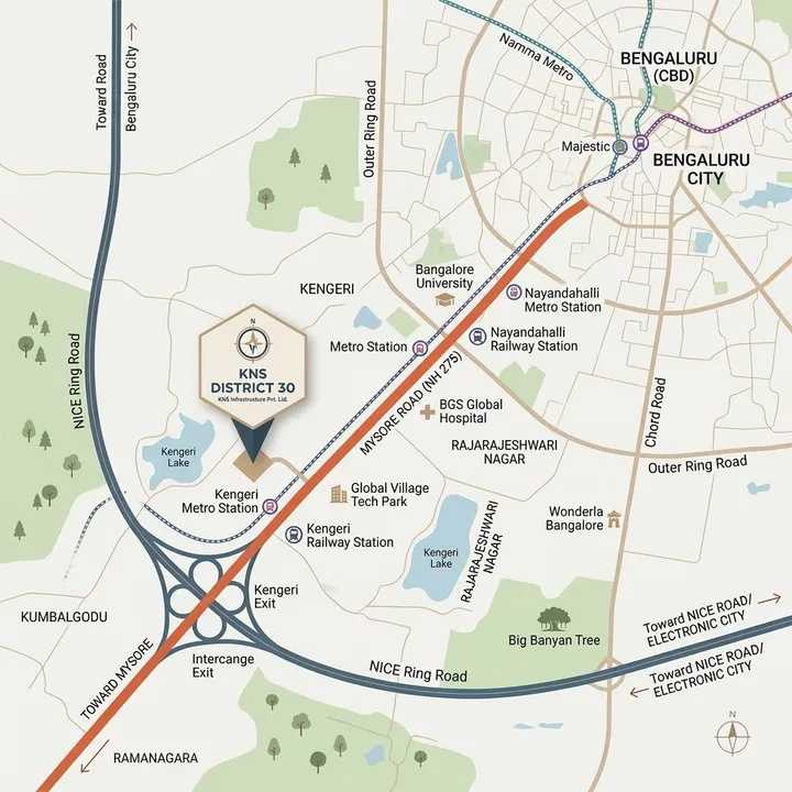 KNS District 30 location map KNS District 30 location map